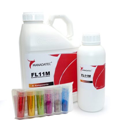 Epoxidharz Starter Set FL11M inkl. 6 Glitterpigmenten