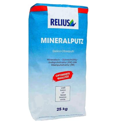 Mineralputz KM für Innen/Außenwände-Relius MINERALPUTZ KM