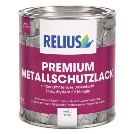 Premium Metallschutzlack für Innen/Außen-Relius PREMIUM METALLSCHUTZLACK