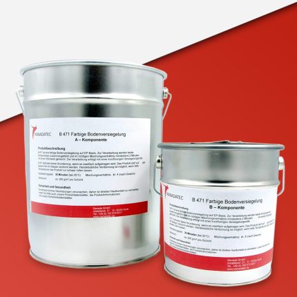 Epoxidharz Bodenbeschichtung, 2K in RAL 3020 Verkehrsrot