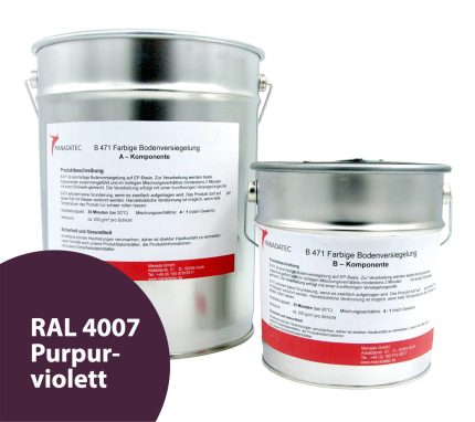 RAL 4007 Purpurviolett - 2K Epoxidharz Bodenbeschichtung