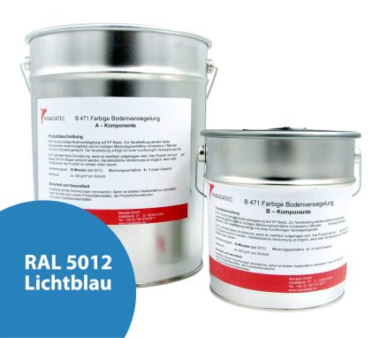 RAL 5012 Lichtblau - 2K Epoxidharz Bodenbeschichtung