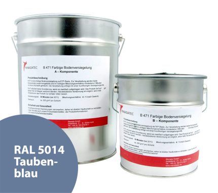 RAL 5014 Taubenblau - 2K Epoxidharz Bodenbeschichtung