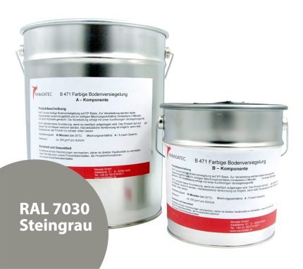 RAL 7030 Steingrau - 2K Epoxidharz Bodenbeschichtung