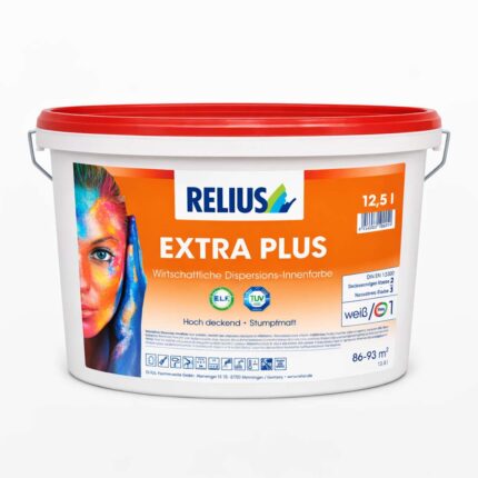 Relius Extra Plus-Extra Plus für Innenwände ein Stupfmatter Anstrich 