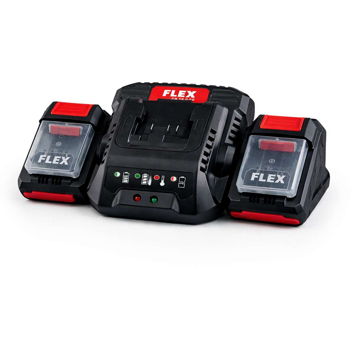 FLEX Dual-Port Ladegerät mit Akkus FLEX Dual-Port Ladegerät mit Akkus